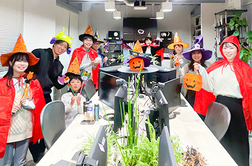 オフィスでハロウィン撮影🎃