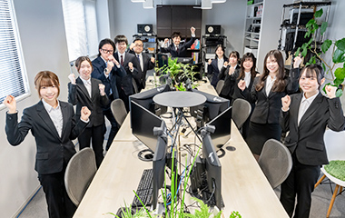 写真:助け合い、成長できるチーム体制